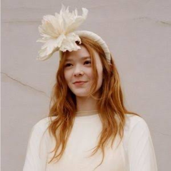 NWT Zara Cream Maxi Oversized Floral Headband Headpiece main image 11